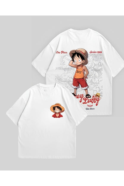 Anime One Piece Baskılı Unisex Oversize T-Shirt