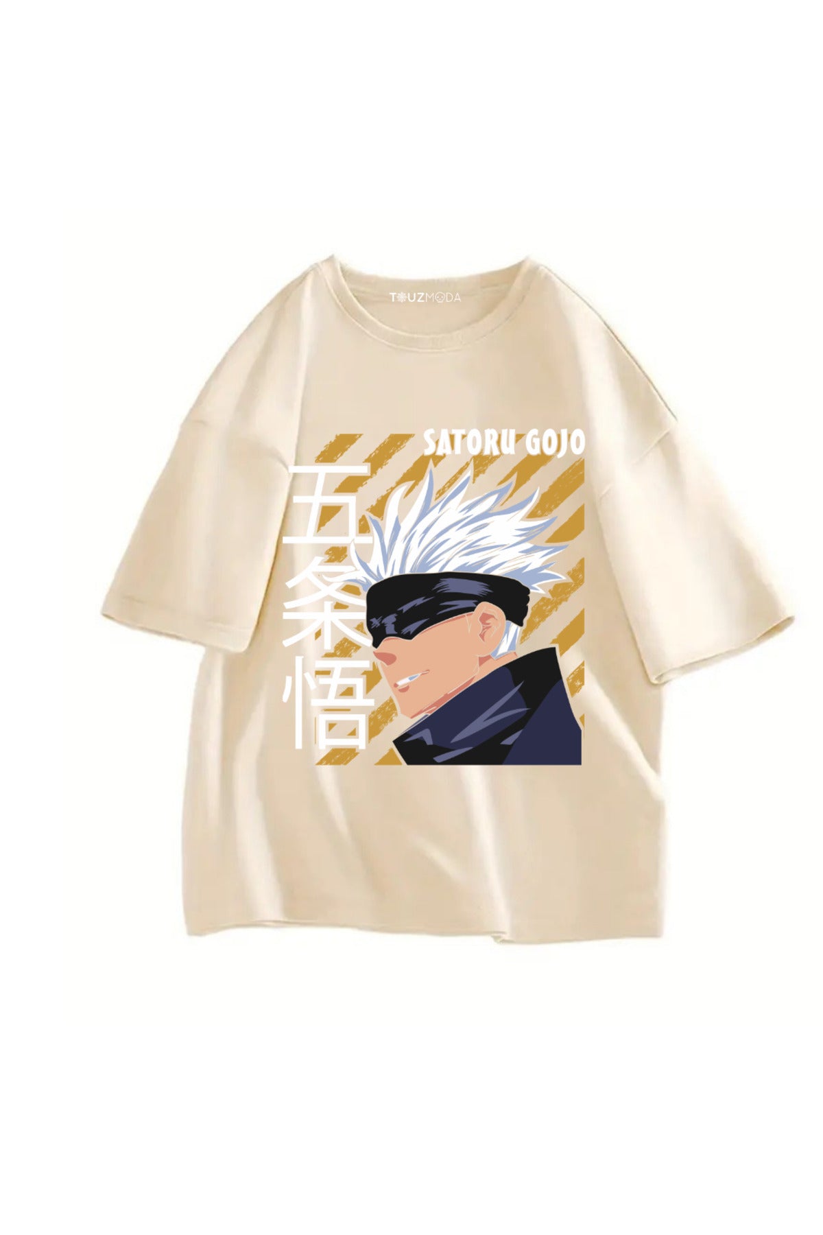Anime Jujutsu Kaisen Satoru Gojo Baskılı Unisex Oversize  T-Shirt