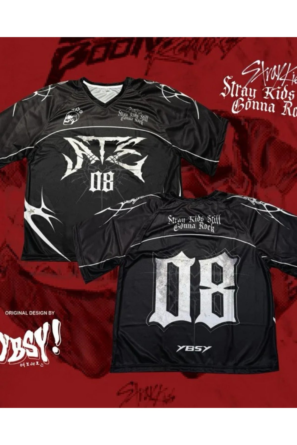 Anime Stray Kids Karma SKZ Jersey T-shirt Forma
