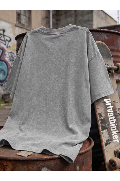 Retro Anime Girl VHS Unisex Yıkamalı Vintage Oversize T-shirt