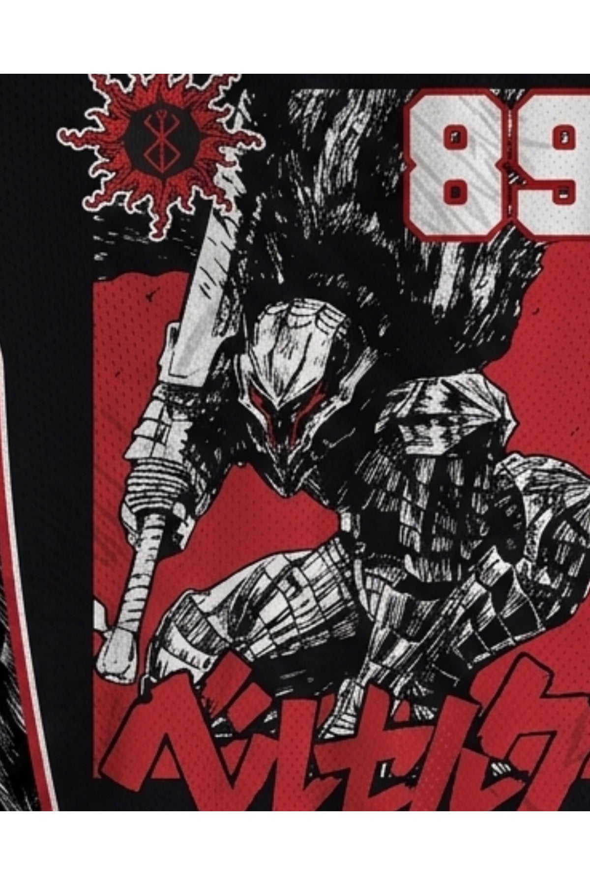 Anime Berserk Guts Jersey T-shirt Forma