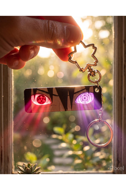 Anime Naruto Uzumaki Güneşte Gözleri Parlayan Anahtarlık