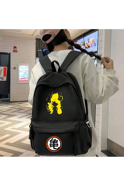 Anime Dragon Ball Baskılı Unisex Okul Sırt Çantası
