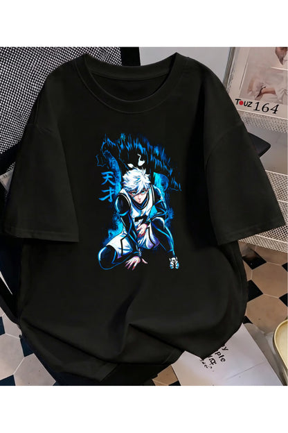 Anime BlueLock Nagi Baskılı Unisex Oversize T-Shirt