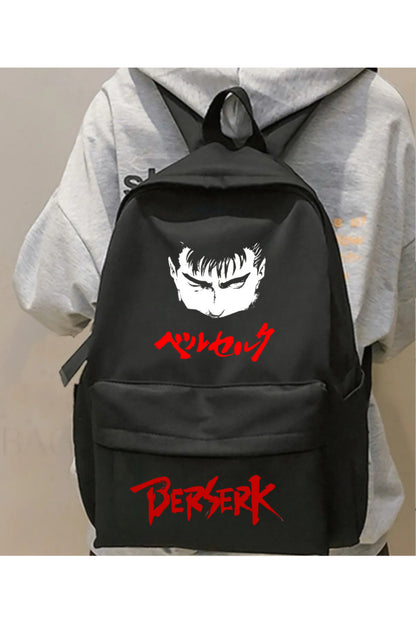 Anime Berserk Baskılı Unisex Okul Sırt Çantası