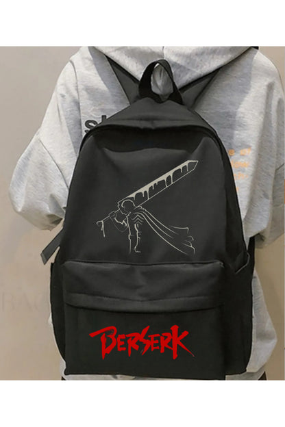 Anime Berserk Baskılı Unisex Okul Sırt Çantası