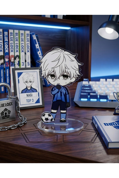Anime Bluelock Nagi Temalı Masaüstü Hediyelik Figür