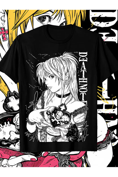 Anime Death Note Baskılı Unisex Oversize T-Shirt