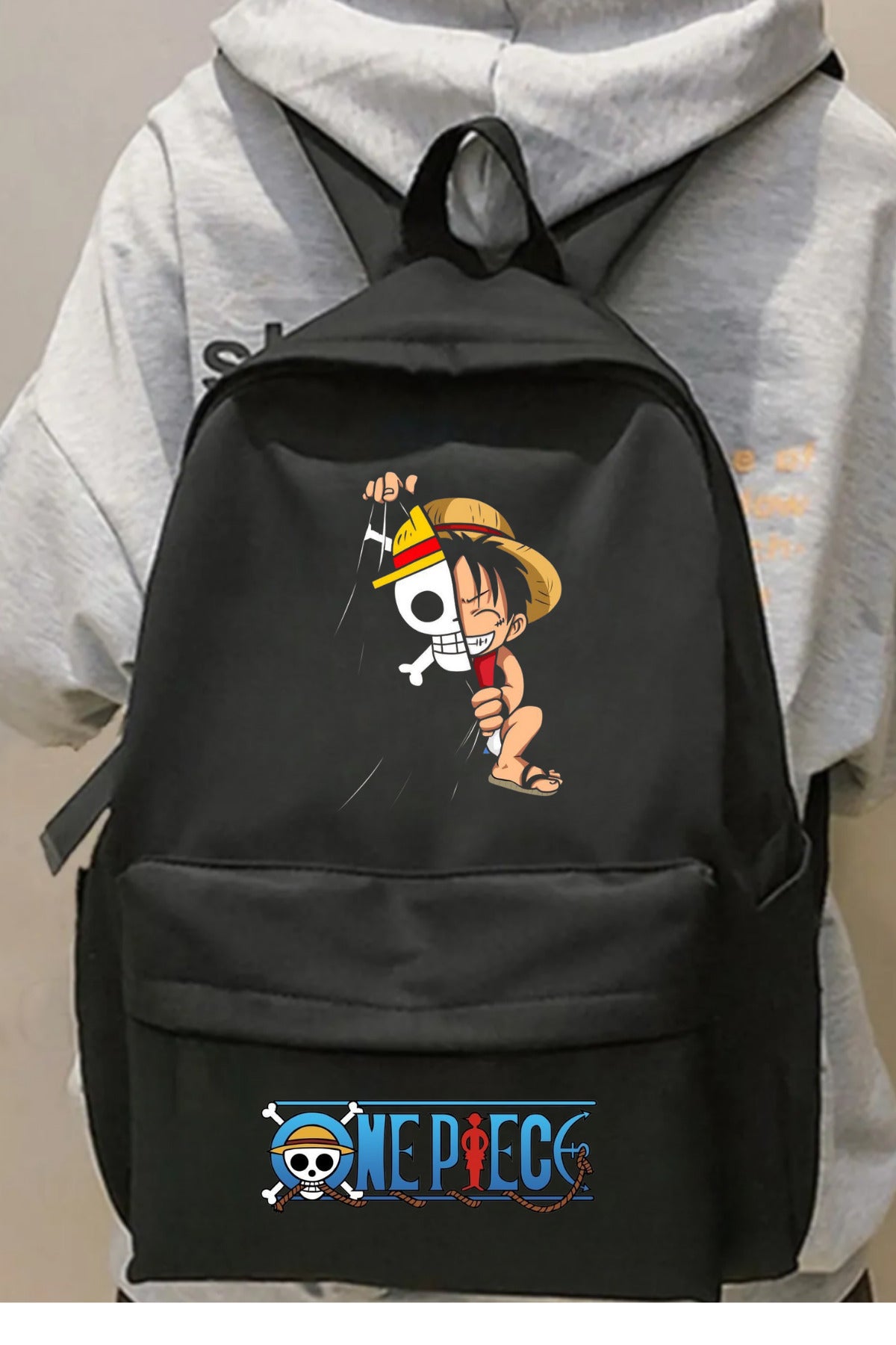 Anime One Piece Baskılı Sırt Okul Çantası