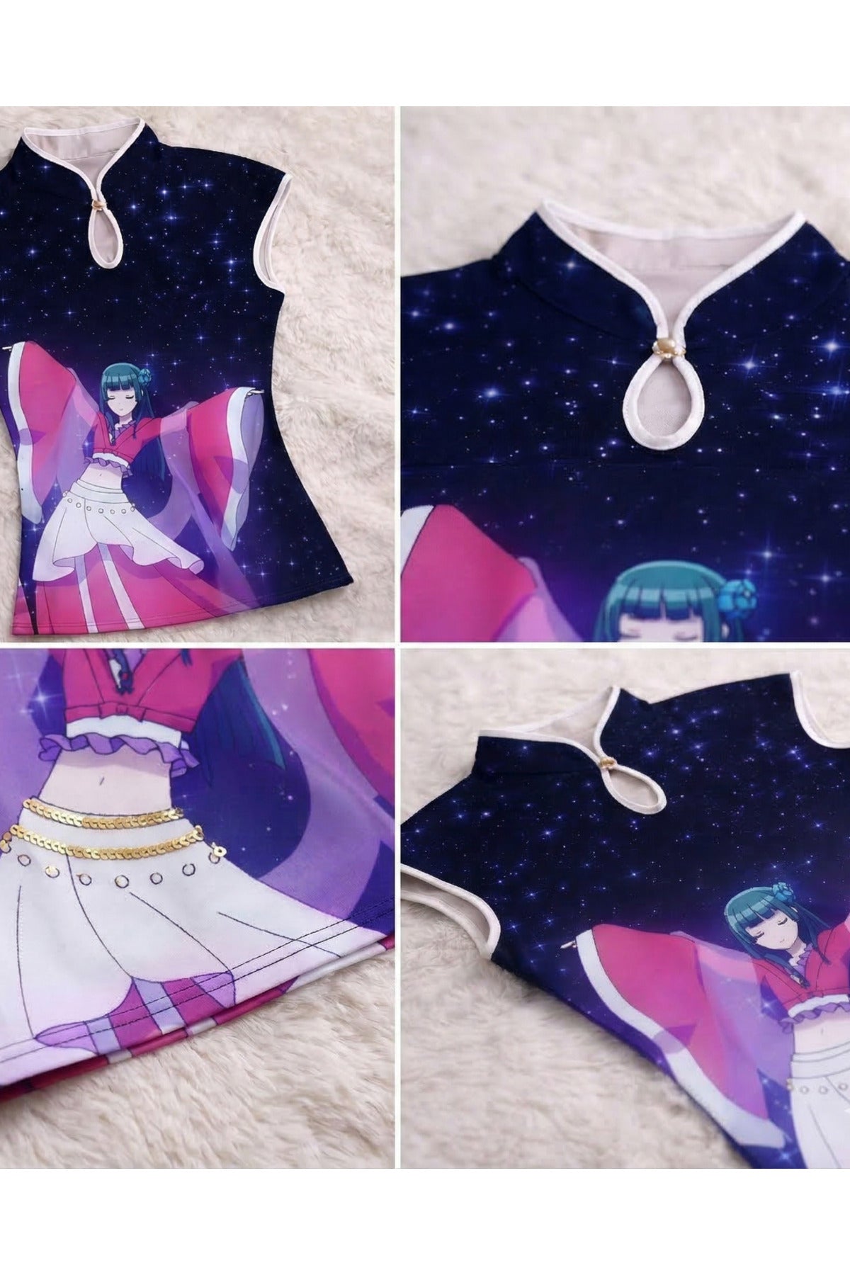 Anime Sakura Card Captor Vintage Kolsuz Crop