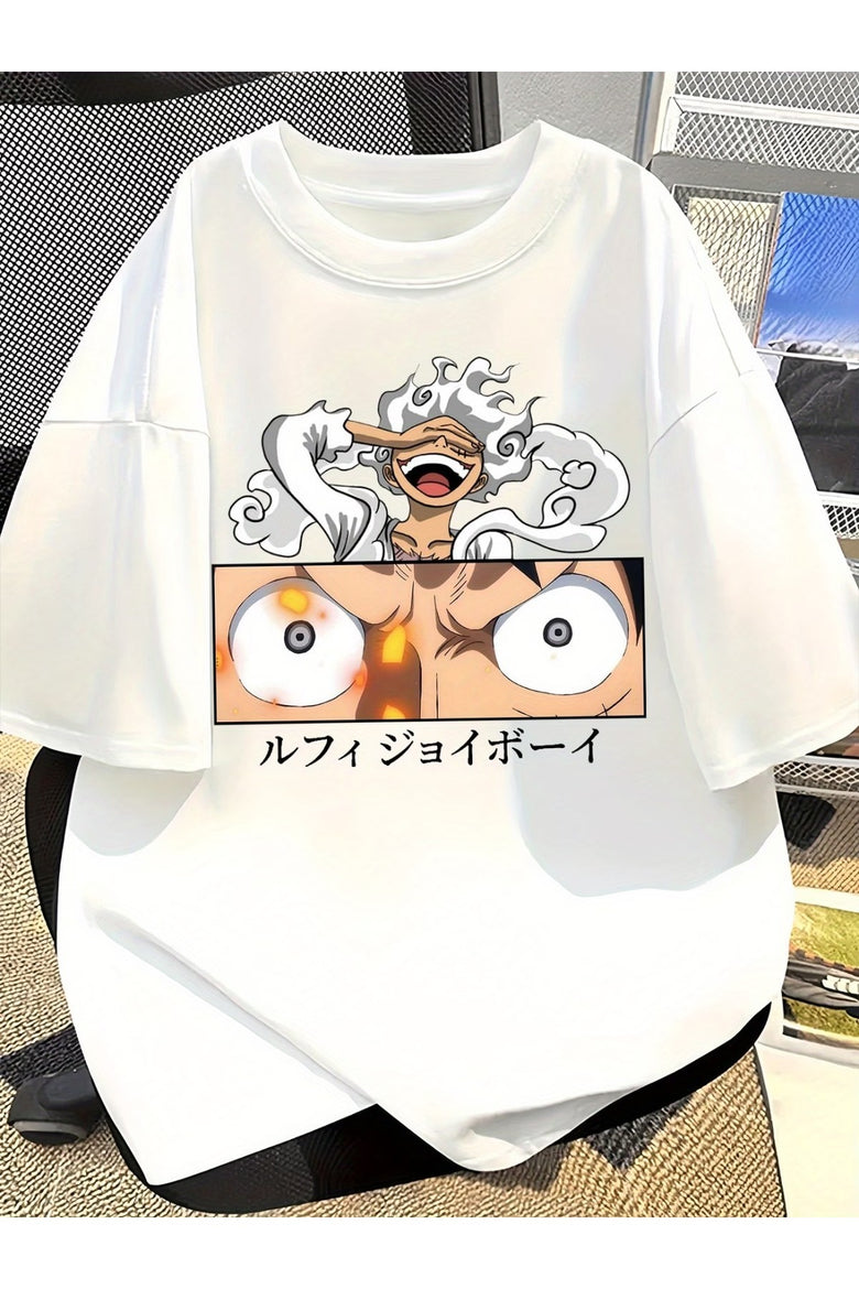 One Piece Series Baskılı Unisex Oversize T-Shirt