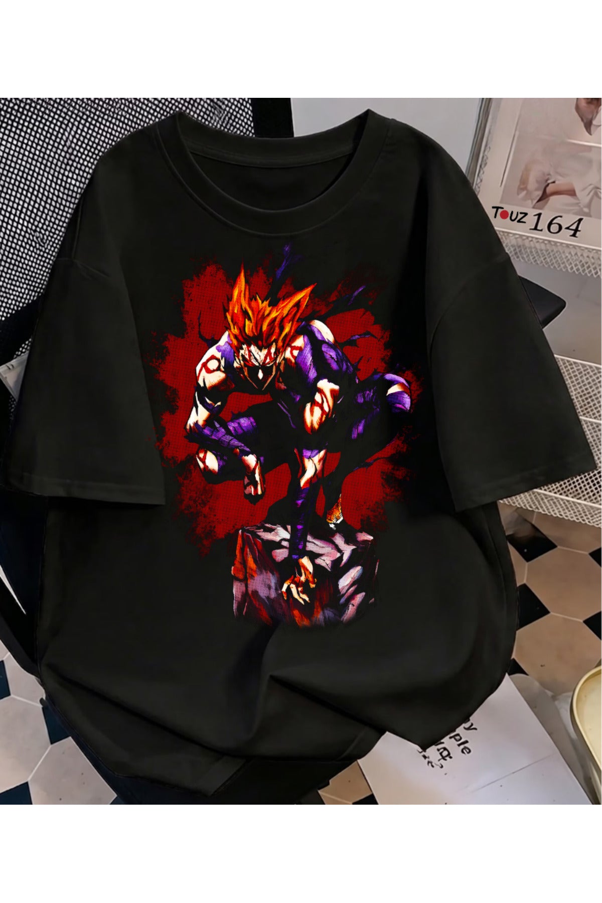 Anime One Punch Man Garou Baskılı Unisex Oversize T-Shirt