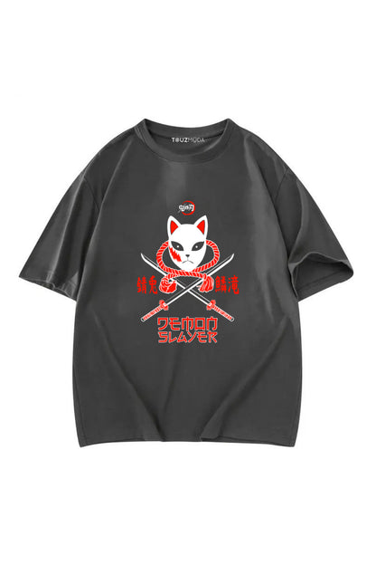 Anime Demon Slayer Baskılı Unisex Oversize  T-Shirt