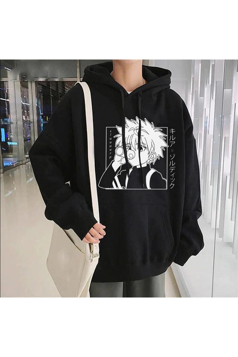 Anime Hunter X Hunter Killua Oversize(unisex) Kapşonlu Hoodie