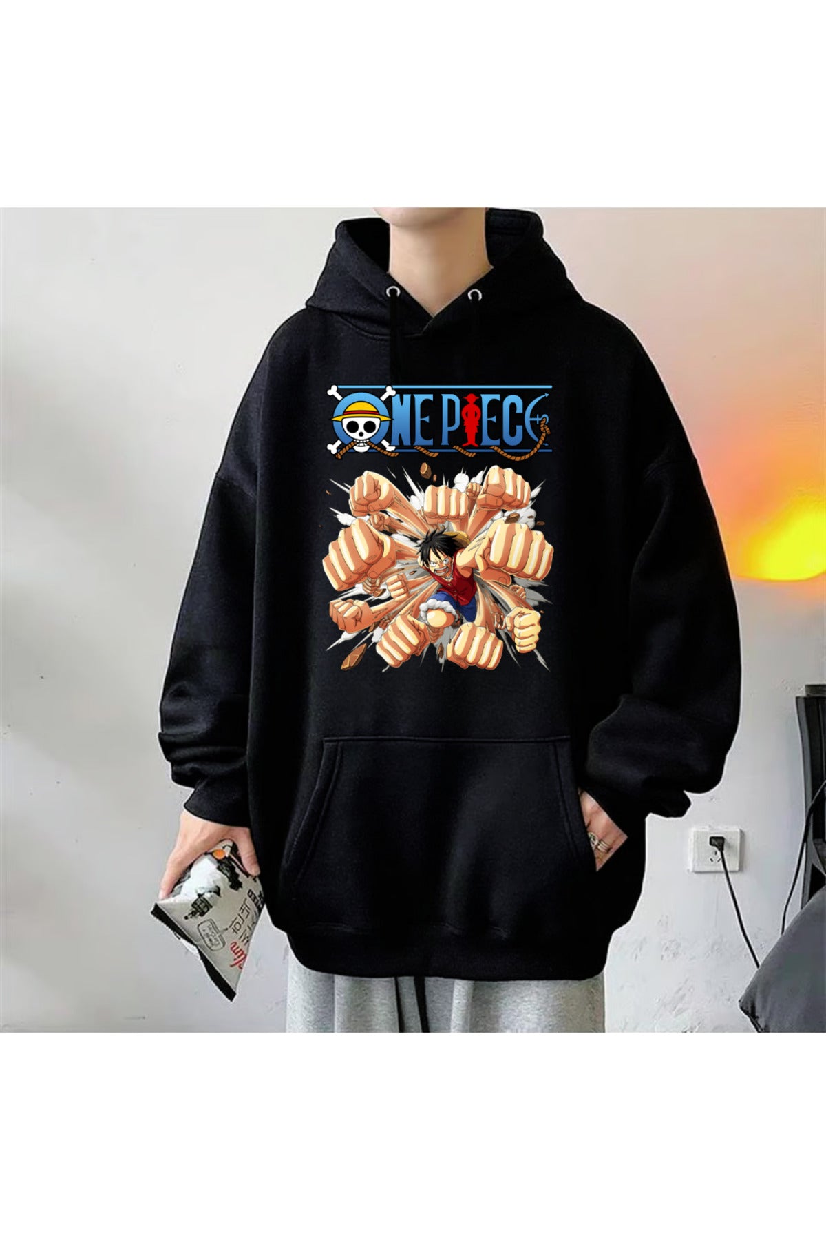 Anime One Piece Monkey D. Luffy Oversize Hoodie
