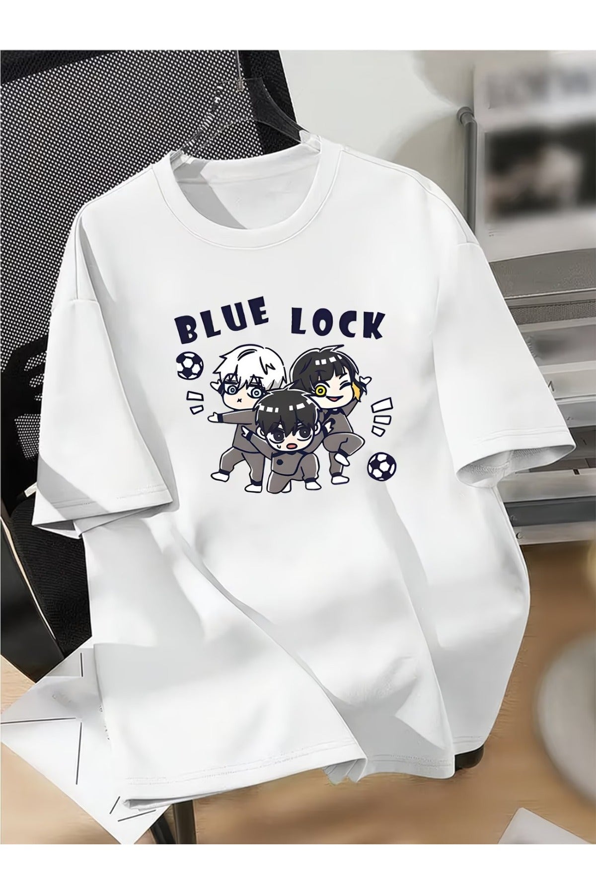 Anime BlueLock Baskılı Unisex Oversize T-Shirt