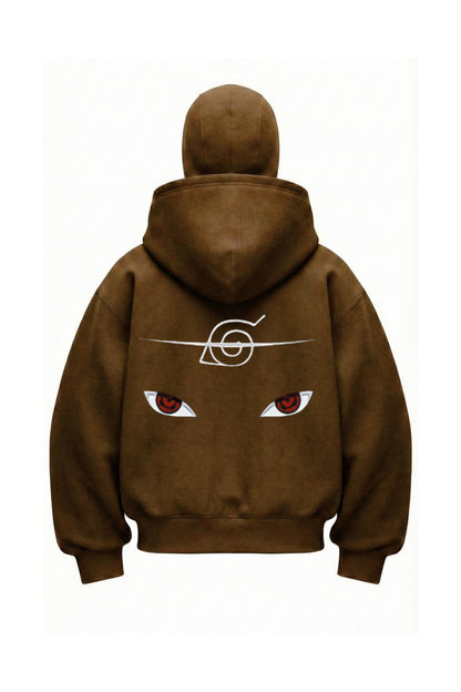 Kar Maskeli Balaclava Anime Naruto Series Baskılı Ninja Hoodie Sweatshirt