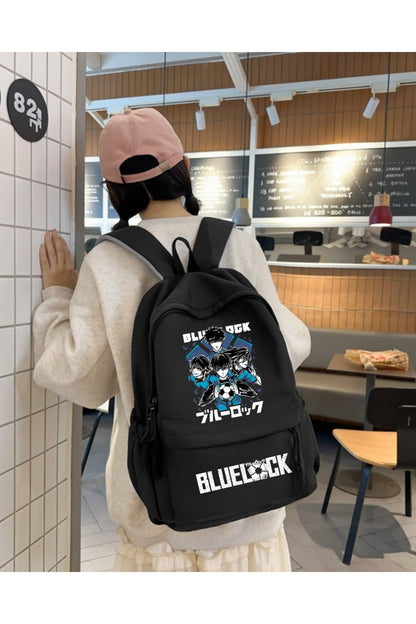 Anime Blue Lock Baskılı Sırt Çantası