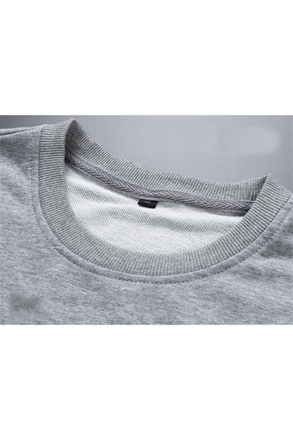 LAGOM MODA Jujutsu Kaisen Toge Inumaki Baskılı Gri Unisex Oversize Bisiklet Yaka Sweatshirt