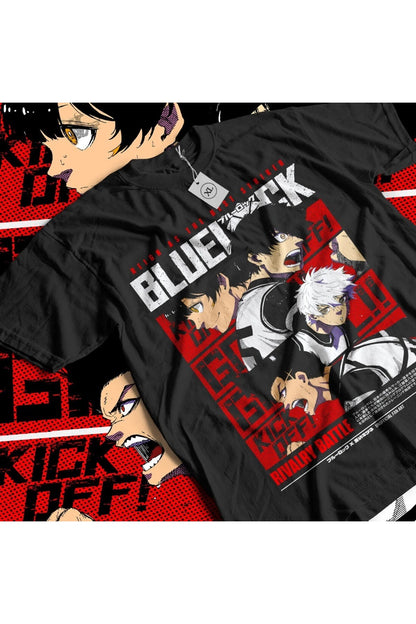 Anime Bluelock Baskılı Unisex Oversize T-Shirt