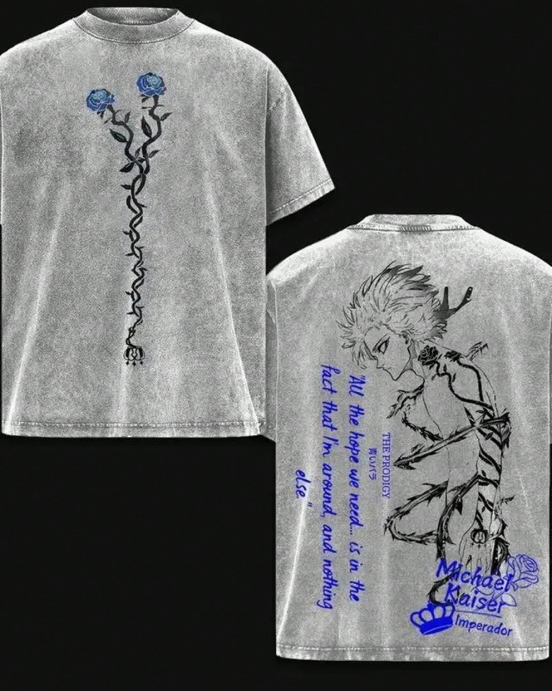 Anime Blue Lock Temalı Oversize Unisex T-Shirt