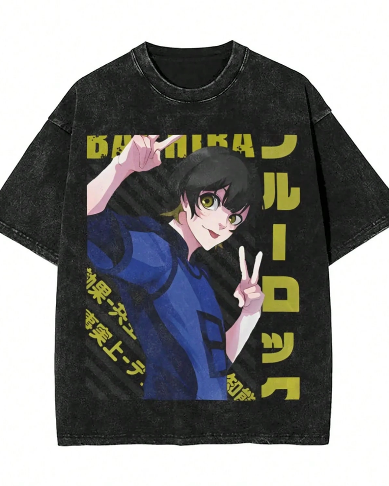 Anime Blue Lock Temalı Oversize Unisex T-Shirt