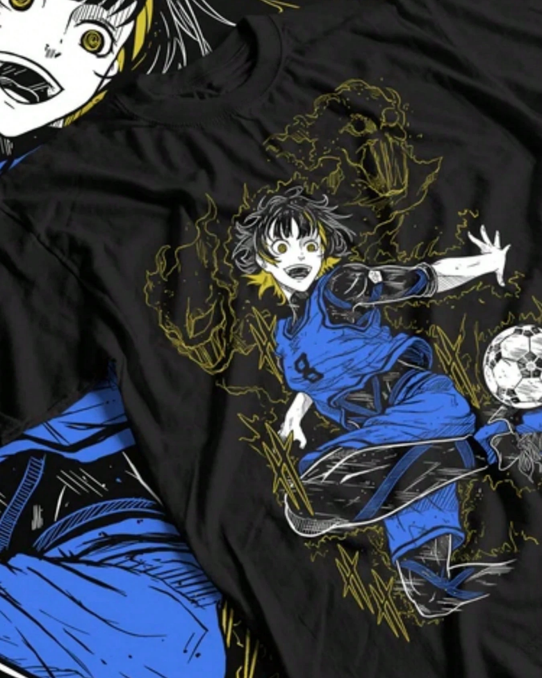 Anime Blue Lock Temalı Oversize Unisex T-Shirt