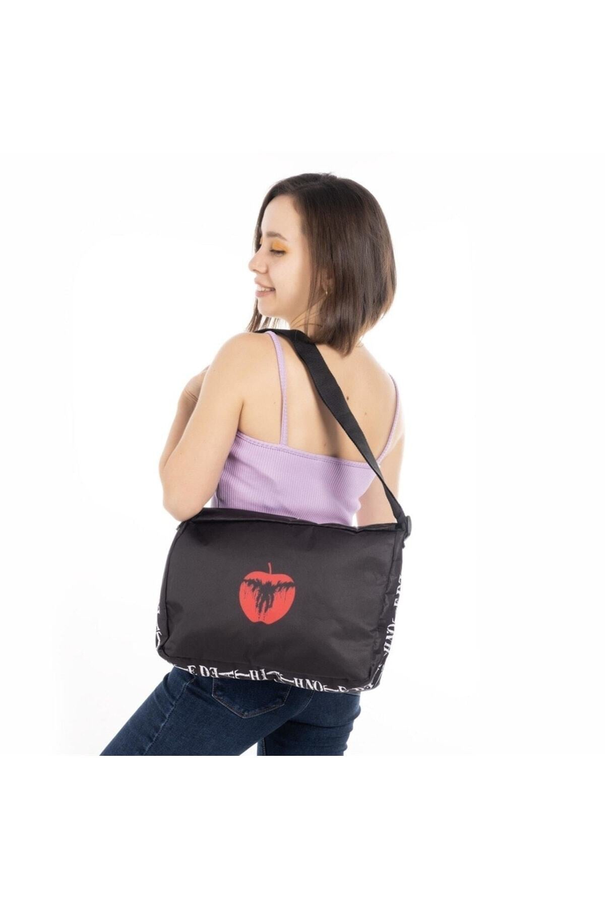 Niiss Butik Anime Death Note Baskılı Unisex Postacı Çantası