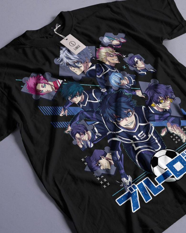 Anime Blue Lock Temalı Oversize Unisex T-Shirt
