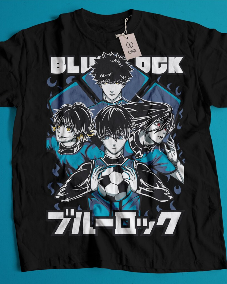 Anime Blue Lock Temalı Oversize Unisex T-Shirt