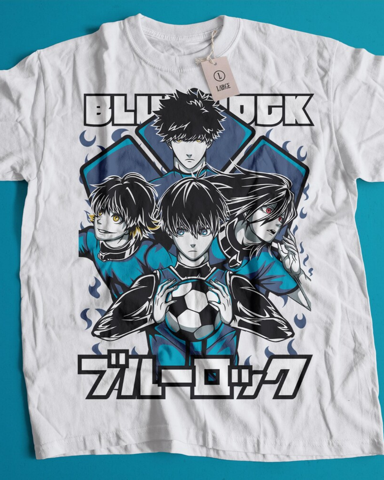 Anime Blue Lock Temalı Oversize Unisex T-Shirt