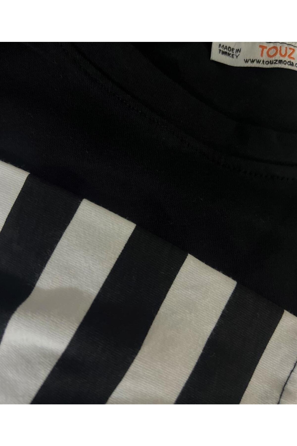 Jujutsu Kaisen Blade Baskılı Fake Sleeves Unisex Siyah T-shirt