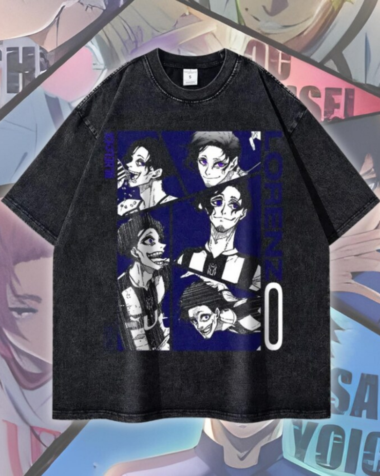Anime Blue Lock Temalı Oversize Unisex T-Shirt
