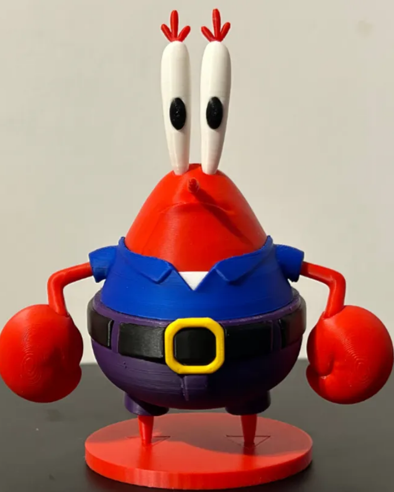 Sponge Bay Yengeç Design Figür
