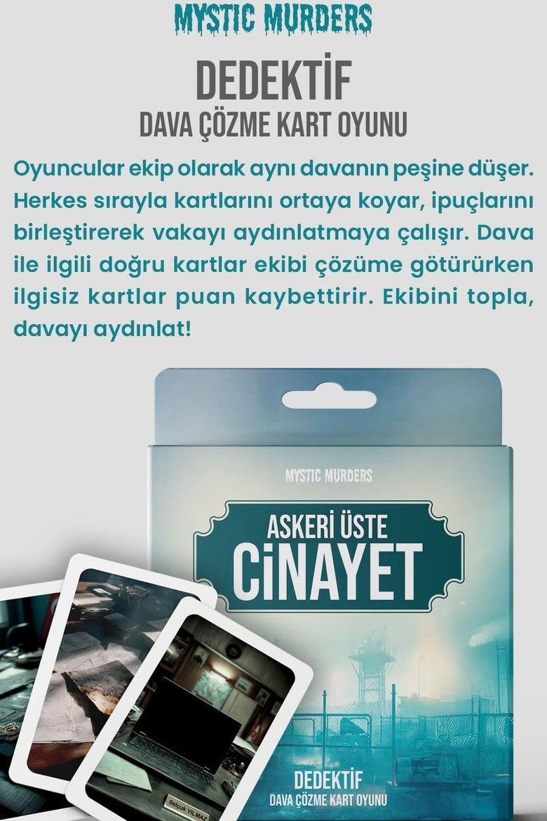 Dedektif Kart Oyunu - Askeri Üste Cinayet
