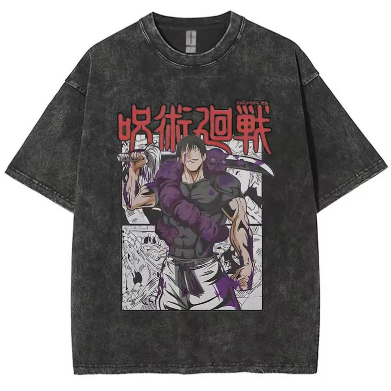 Anime Jujutsu Kaisen Temalı Oversize Unisex T-Shirt