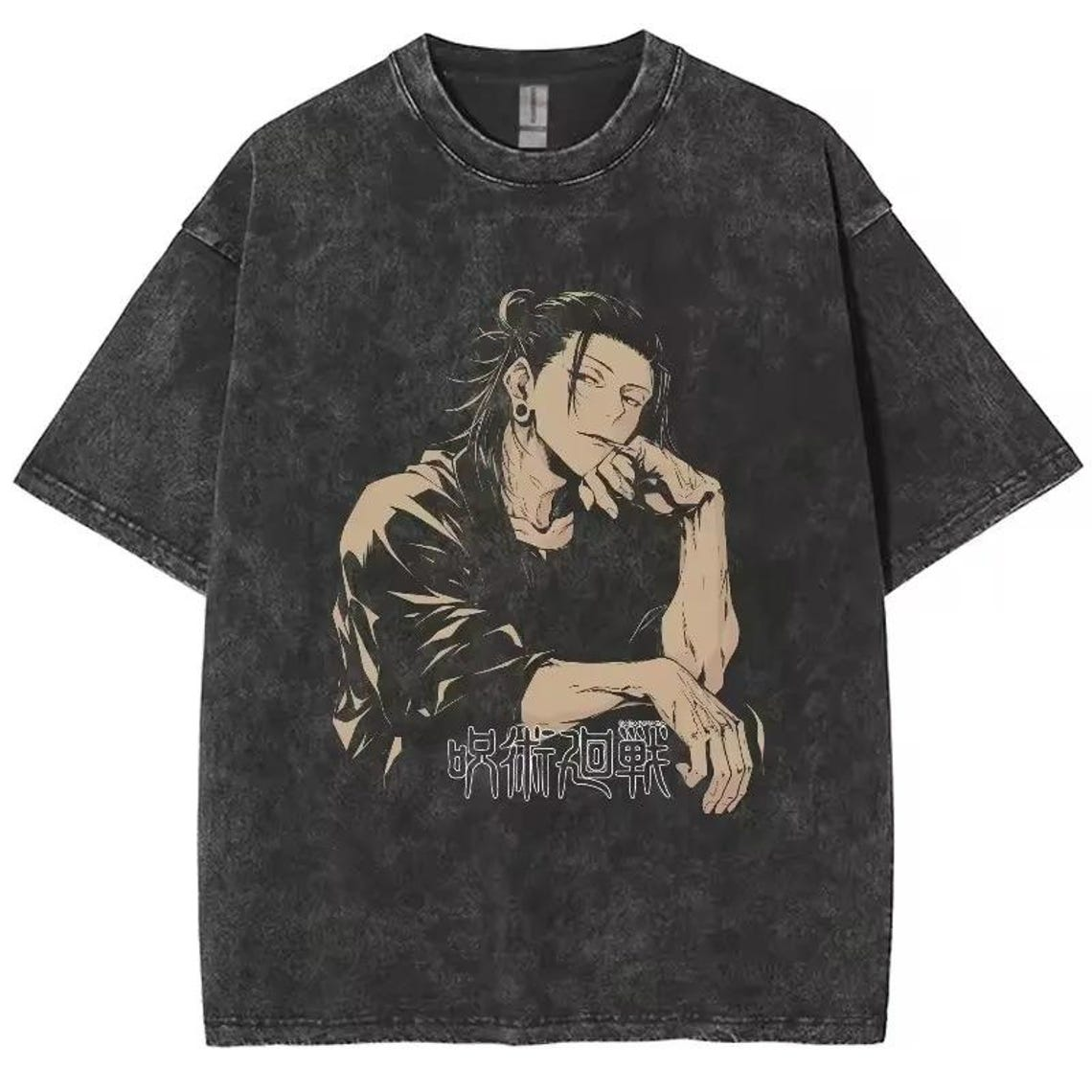 Anime Jujutsu Kaisen Temalı Oversize Unisex T-Shirt