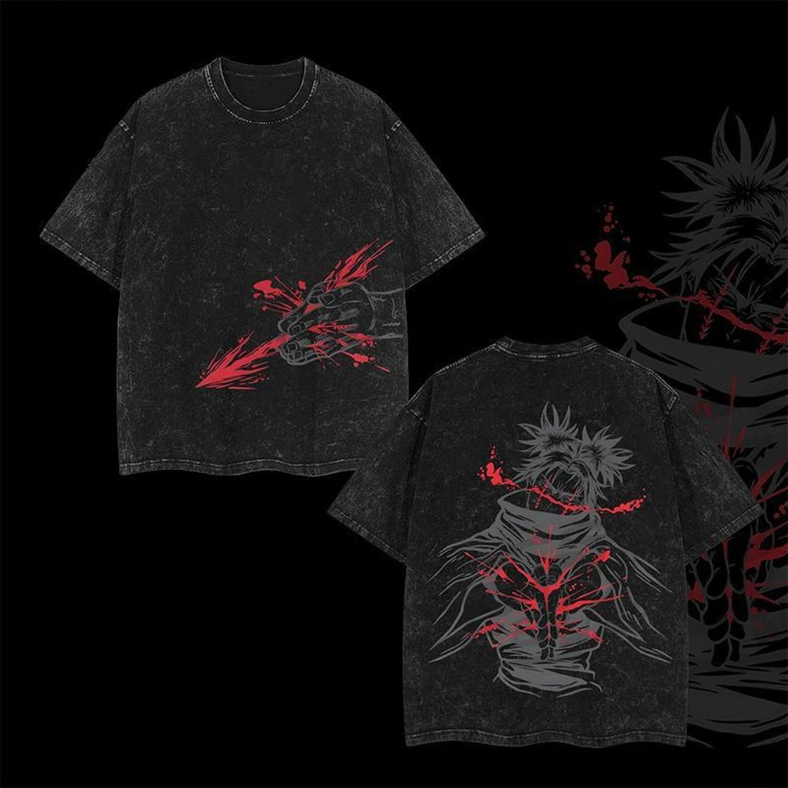 Anime Jujutsu Kaisen Temalı Oversize Unisex T-Shirt