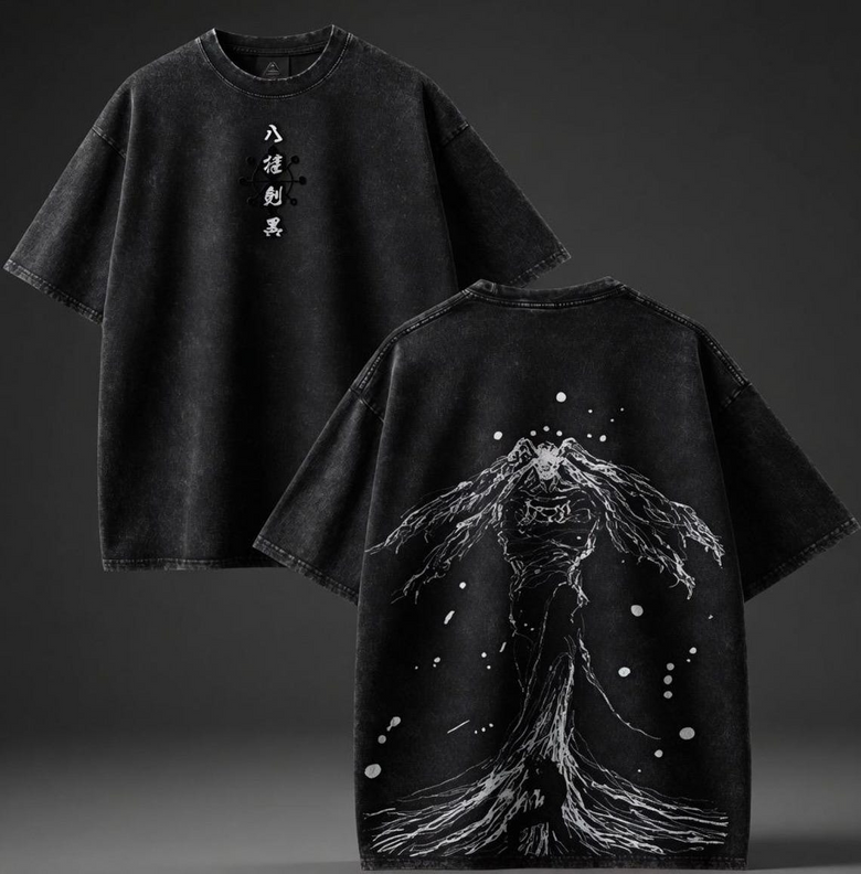 Anime Jujutsu Kaisen Temalı Oversize Unisex T-Shirt