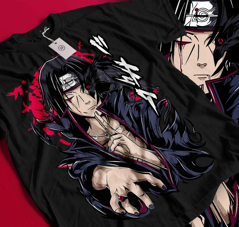 Anime Naruto Temalı Oversize Unisex T-Shirt