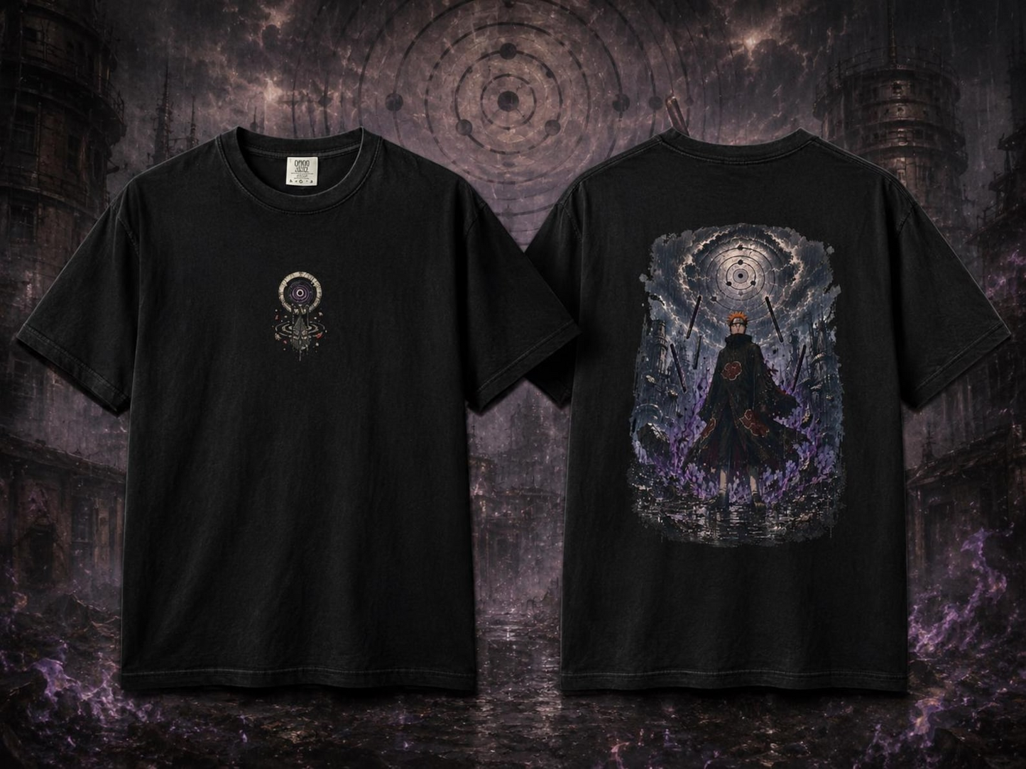 Anime Naruto Temalı Oversize Unisex T-Shirt