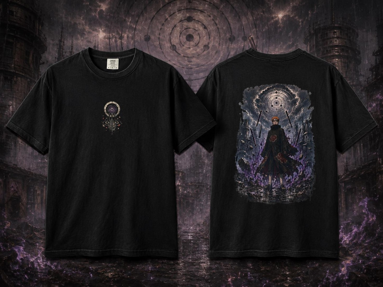 Anime Naruto Temalı Oversize Unisex T-Shirt