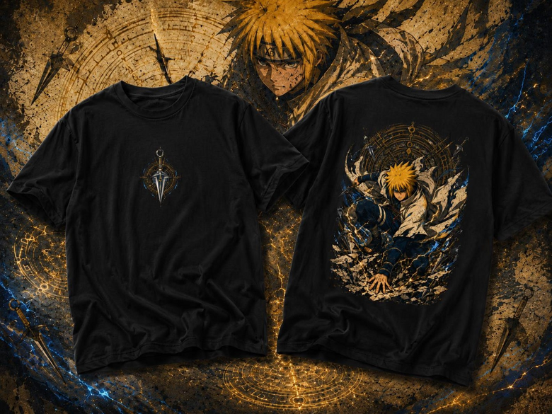 Anime Naruto Temalı Oversize Unisex T-Shirt