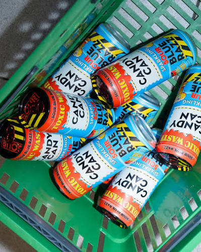 Candy Can Toxic Waste Blue Razz